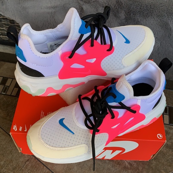 NIKE REACT PRESTO WMNS white/hyper pink-photo blue - Picture 12 of 16